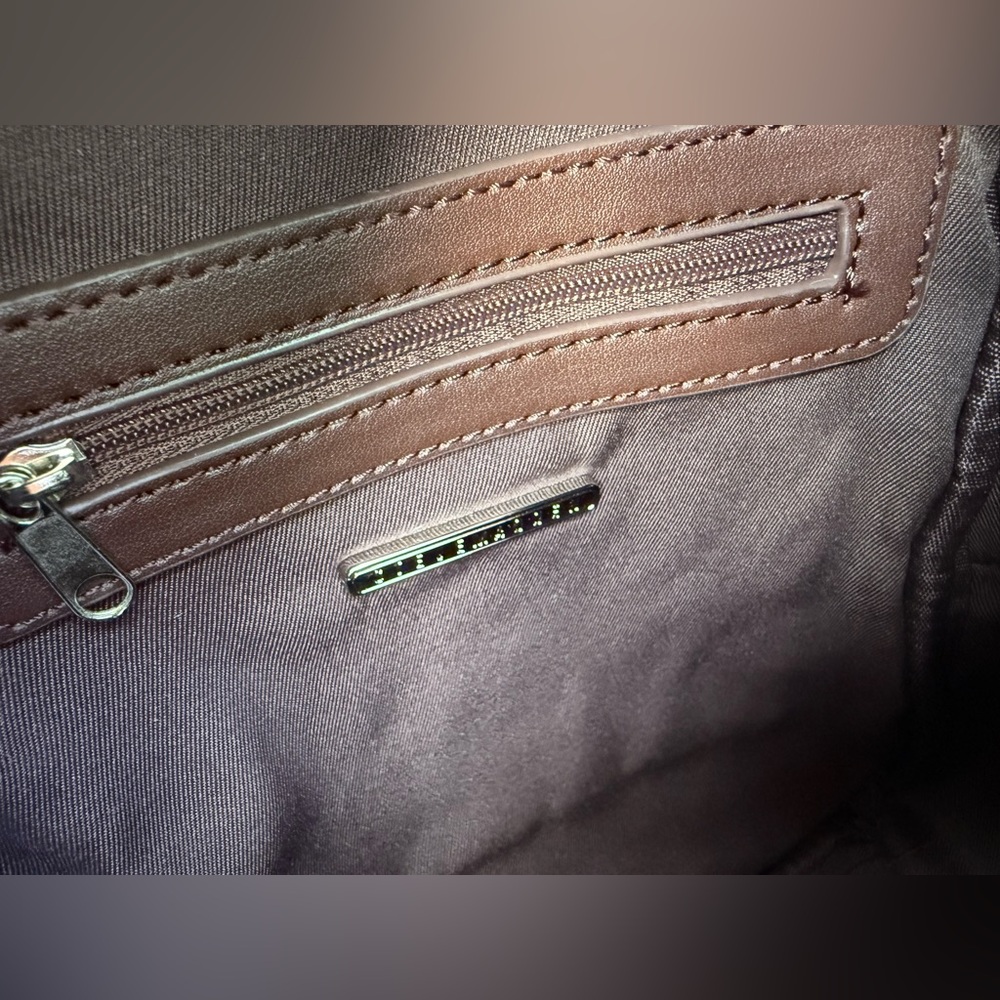 Steve Madden Chocolate BBLOGO Mini Backpack - Picture 13 of 14